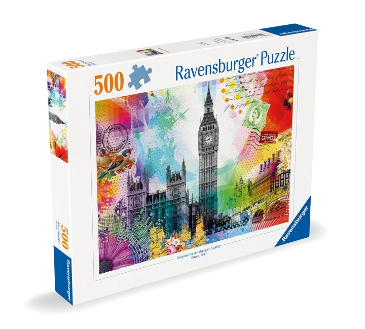 Ravensburger Puzzle London Postikortti 500p (12000309) ryhmässä LELUT, TUOTTEET LAPSILLE JA VAUVOILLE / Leikkikalut, Askartelu &Pelit / Palapelit @ TP E-commerce Nordic AB (C86438)