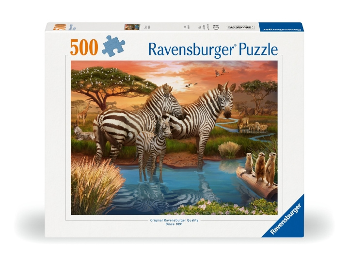 Ravensburger Puzzle Seeprat auringonlaskussa 500p (12000365) ryhmässä LELUT, TUOTTEET LAPSILLE JA VAUVOILLE / Leikkikalut, Askartelu &Pelit / Palapelit @ TP E-commerce Nordic AB (C86447)