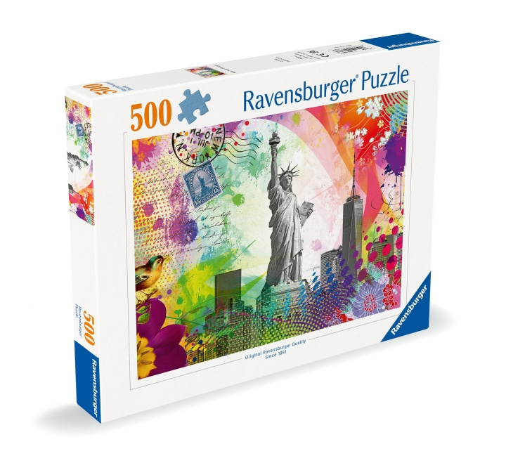 Ravensburger Palapeli New Yorkin postikortti 500p (12000368) ryhmässä LELUT, TUOTTEET LAPSILLE JA VAUVOILLE / Leikkikalut, Askartelu &Pelit / Palapelit @ TP E-commerce Nordic AB (C86451)