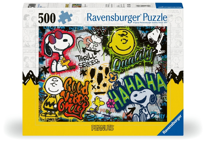 Ravensburger Puzzle Snoopy ja ystävät 500p (12000389) ryhmässä LELUT, TUOTTEET LAPSILLE JA VAUVOILLE / Leikkikalut, Askartelu &Pelit / Palapelit @ TP E-commerce Nordic AB (C86453)