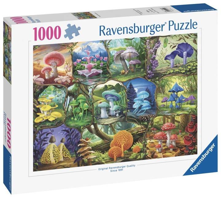 Ravensburger Puzzle Kauniit sienet 1000p (12000424) ryhmässä LELUT, TUOTTEET LAPSILLE JA VAUVOILLE / Leikkikalut, Askartelu &Pelit / Palapelit @ TP E-commerce Nordic AB (C86456)