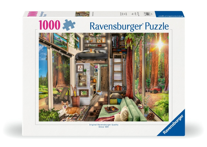 Ravensburger Puzzle Redwood Forest Tiny House 1000p (12000634) ryhmässä LELUT, TUOTTEET LAPSILLE JA VAUVOILLE / Leikkikalut, Askartelu &Pelit / Palapelit @ TP E-commerce Nordic AB (C86463)