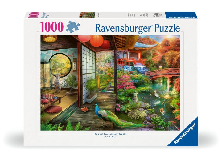 Ravensburger Palapeli Japanilainen puutarha Teehuone Kyoto 1000p (12000635) ryhmässä LELUT, TUOTTEET LAPSILLE JA VAUVOILLE / Leikkikalut, Askartelu &Pelit / Palapelit @ TP E-commerce Nordic AB (C86464)