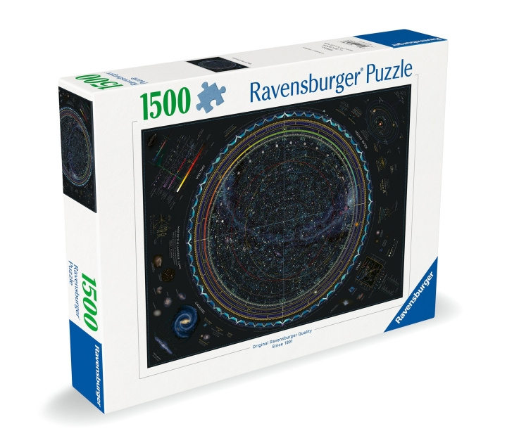 Ravensburger Maailmankaikkeuden palapelikartta 1500p (12000703) ryhmässä LELUT, TUOTTEET LAPSILLE JA VAUVOILLE / Leikkikalut, Askartelu &Pelit / Palapelit @ TP E-commerce Nordic AB (C86471)