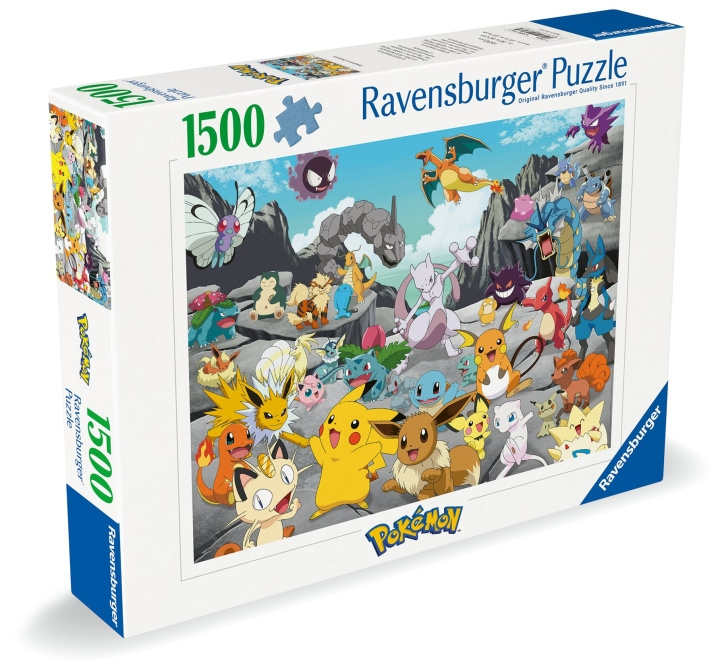 Ravensburger Puzzle Pokémon Classics 1500p (12000726) ryhmässä LELUT, TUOTTEET LAPSILLE JA VAUVOILLE / Leikkikalut, Askartelu &Pelit / Palapelit @ TP E-commerce Nordic AB (C86474)