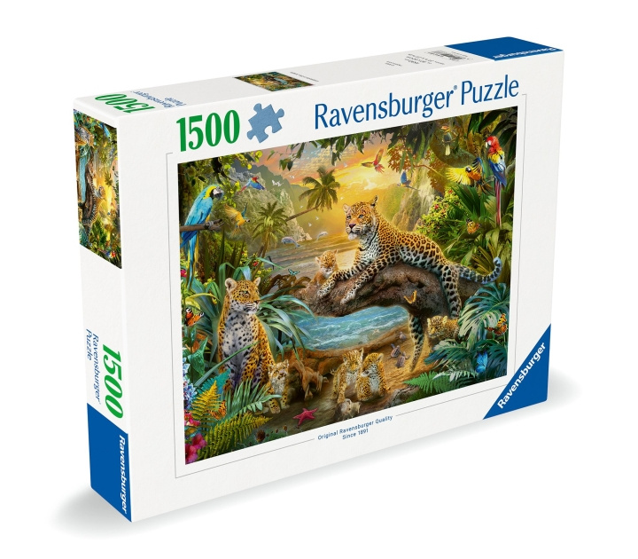 Ravensburger Puzzle Leopardiperhe viidakossa 1500p (12000738) ryhmässä LELUT, TUOTTEET LAPSILLE JA VAUVOILLE / Leikkikalut, Askartelu &Pelit / Palapelit @ TP E-commerce Nordic AB (C86479)