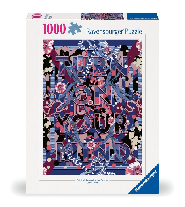 Ravensburger Puzzle Turn On Your Mind 1000p (12000783) ryhmässä LELUT, TUOTTEET LAPSILLE JA VAUVOILLE / Leikkikalut, Askartelu &Pelit / Palapelit @ TP E-commerce Nordic AB (C86528)