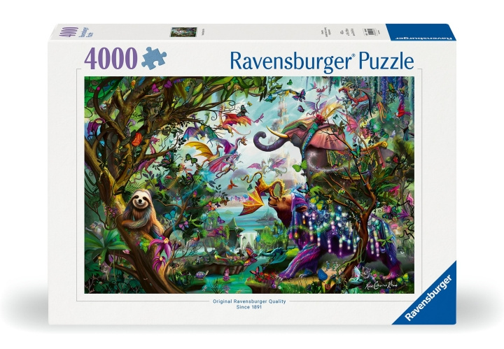 Ravensburger Puzzle Tropical Dragons 4000p (12000812) ryhmässä LELUT, TUOTTEET LAPSILLE JA VAUVOILLE / Leikkikalut, Askartelu &Pelit / Palapelit @ TP E-commerce Nordic AB (C86541)