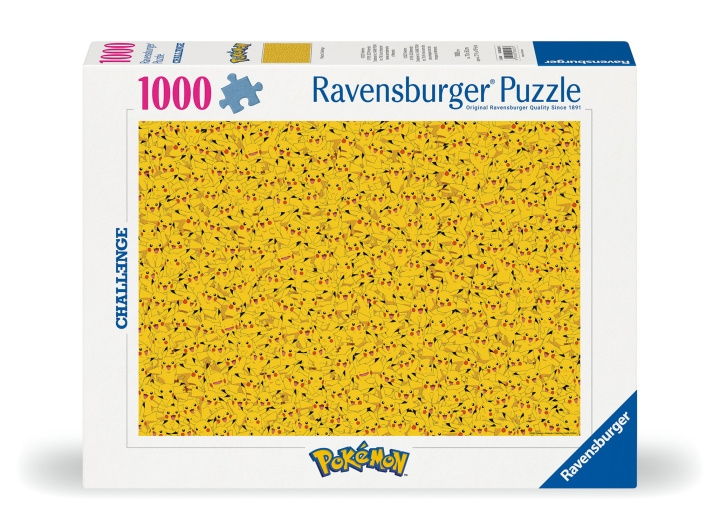 Ravensburger Puzzle Challenge Pikachu 1000p (12000829) ryhmässä URHEILU, VAPAA-AIKA JA HARRASTUS / Harrastus / Palapeli @ TP E-commerce Nordic AB (C86543)