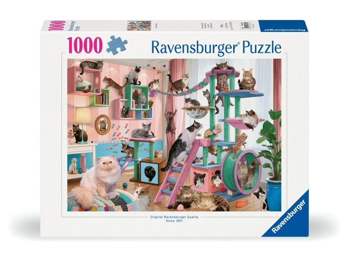 Ravensburger Puzzle Cat Tree Heaven 1000p (12000875) ryhmässä LELUT, TUOTTEET LAPSILLE JA VAUVOILLE / Leikkikalut, Askartelu &Pelit / Palapelit @ TP E-commerce Nordic AB (C86549)