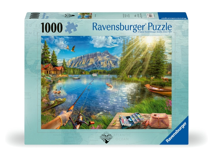 Ravensburger Puzzle Life at the Lake 1000p (12000877) ryhmässä LELUT, TUOTTEET LAPSILLE JA VAUVOILLE / Leikkikalut, Askartelu &Pelit / Palapelit @ TP E-commerce Nordic AB (C86551)