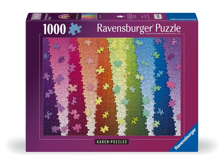 Ravensburger Puzzle Colors On Colors 1000p (12001027) ryhmässä LELUT, TUOTTEET LAPSILLE JA VAUVOILLE / Leikkikalut, Askartelu &Pelit / Palapelit @ TP E-commerce Nordic AB (C86558)