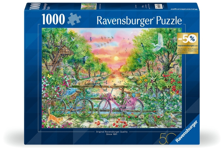 Ravensburger Puzzle Polkupyörät Amsterdam 1000p (12001089) ryhmässä LELUT, TUOTTEET LAPSILLE JA VAUVOILLE / Leikkikalut, Askartelu &Pelit / Palapelit @ TP E-commerce Nordic AB (C86560)