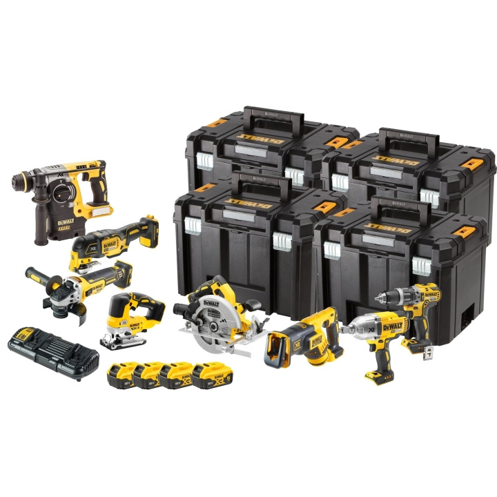 DeWALT DWDCK865P4T-QWW 18V 8PAK 4X5AH, TSTAK, TSTAK ryhmässä KOTI, TALOUS JA PUUTARHA / Työkalut & Tee itse / Porakoneet @ TP E-commerce Nordic AB (C86572)