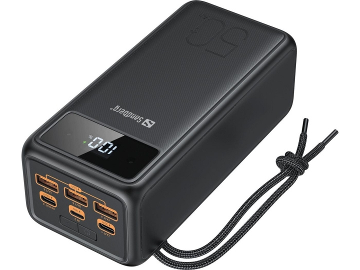 Sandberg Tehopankki USB-C PD 130W 50.000 mAh ryhmässä ÄLYPUHELIMET JA TABLETIT / Laturit & Kaapelit / Powerbanks @ TP E-commerce Nordic AB (C86584)