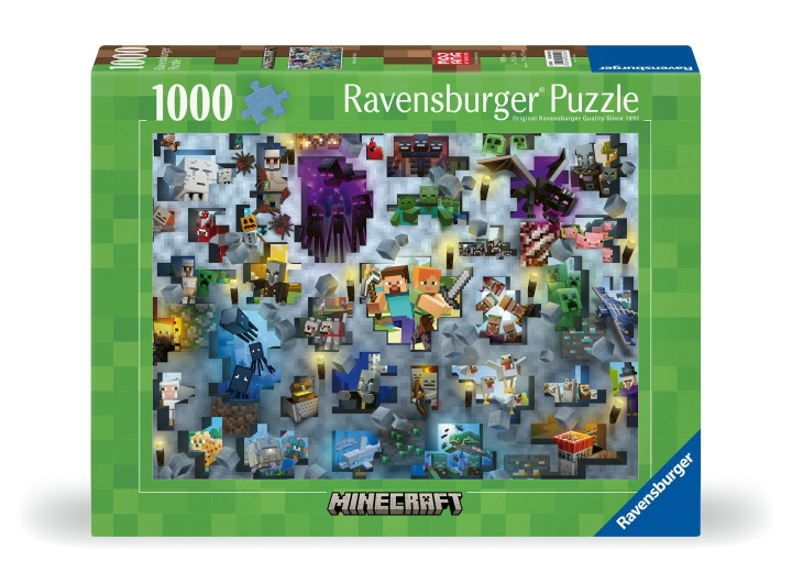 Ravensburger Puzzle Minecraft Mobs 1000p (12000422) ryhmässä LELUT, TUOTTEET LAPSILLE JA VAUVOILLE / Leikkikalut, Askartelu &Pelit / Palapelit @ TP E-commerce Nordic AB (C86588)