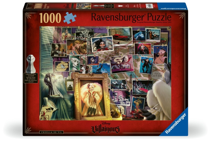 Ravensburger Puzzle Konna Cruella de Vil 1000p (12001124) ryhmässä LELUT, TUOTTEET LAPSILLE JA VAUVOILLE / Leikkikalut, Askartelu &Pelit / Palapelit @ TP E-commerce Nordic AB (C86591)