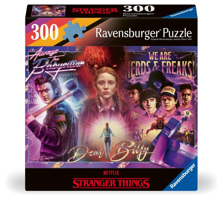 Ravensburger Puzzle Stranger Things 300p (12001226) ryhmässä LELUT, TUOTTEET LAPSILLE JA VAUVOILLE / Leikkikalut, Askartelu &Pelit / Palapelit @ TP E-commerce Nordic AB (C86596)