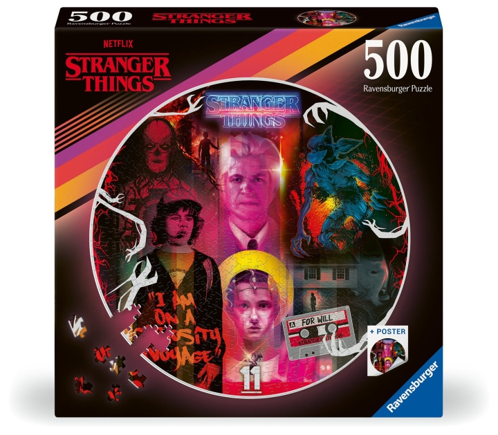 Ravensburger Palapeli Circle Of Colors Stranger Things 500p (12001227) ryhmässä LELUT, TUOTTEET LAPSILLE JA VAUVOILLE / Leikkikalut, Askartelu &Pelit / Lasten palapeli @ TP E-commerce Nordic AB (C86597)