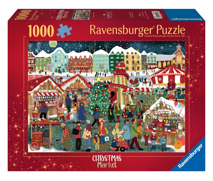 Ravensburger Puzzle joulumarkkinat 1000p (12000729) ryhmässä LELUT, TUOTTEET LAPSILLE JA VAUVOILLE / Leikkikalut, Askartelu &Pelit / Lasten palapeli @ TP E-commerce Nordic AB (C86605)