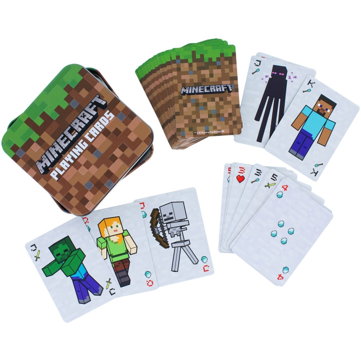 Paladone Minecraft-pelikortit (PP6587MCF) ryhmässä LELUT, TUOTTEET LAPSILLE JA VAUVOILLE / Leikkikalut, Askartelu &Pelit / Seurapelit / Perhepelit @ TP E-commerce Nordic AB (C86666)