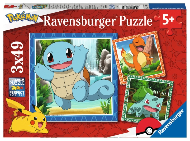 Ravensburger Pokémon 3x49p - 05586 ryhmässä LELUT, TUOTTEET LAPSILLE JA VAUVOILLE / Leikkikalut, Askartelu &Pelit / Palapelit @ TP E-commerce Nordic AB (C86683)