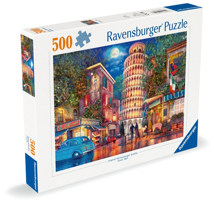 Ravensburger Puzzle Streets Of Pisa 500p (12000709) ryhmässä LELUT, TUOTTEET LAPSILLE JA VAUVOILLE / Leikkikalut, Askartelu &Pelit / Palapelit @ TP E-commerce Nordic AB (C86695)