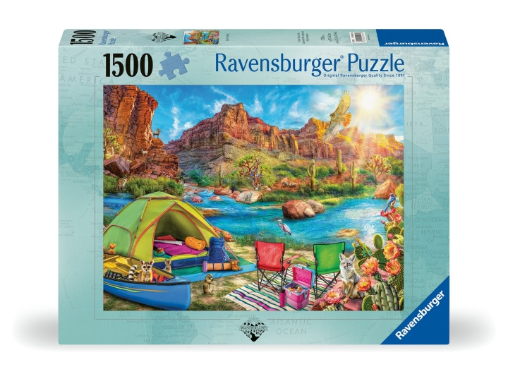 Ravensburger Puzzle Canyon Camping 1500p (12001007) ryhmässä LELUT, TUOTTEET LAPSILLE JA VAUVOILLE / Leikkikalut, Askartelu &Pelit / Palapelit @ TP E-commerce Nordic AB (C86699)