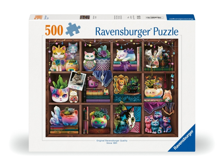 Ravensburger Puzzle Cubby Kissat ja mehikasvit 500p (12000874) ryhmässä LELUT, TUOTTEET LAPSILLE JA VAUVOILLE / Leikkikalut, Askartelu &Pelit / Palapelit @ TP E-commerce Nordic AB (C86710)