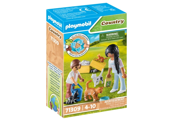 Playmobil Kissaperhe (71309) ryhmässä LELUT, TUOTTEET LAPSILLE JA VAUVOILLE / Leikkikalut, Askartelu &Pelit / Lelut @ TP E-commerce Nordic AB (C86714)