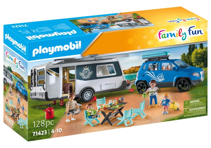 Playmobil Asuntovaunu auton kanssa (71423) ryhmässä LELUT, TUOTTEET LAPSILLE JA VAUVOILLE / Leikkikalut, Askartelu &Pelit / Lelut @ TP E-commerce Nordic AB (C86715)