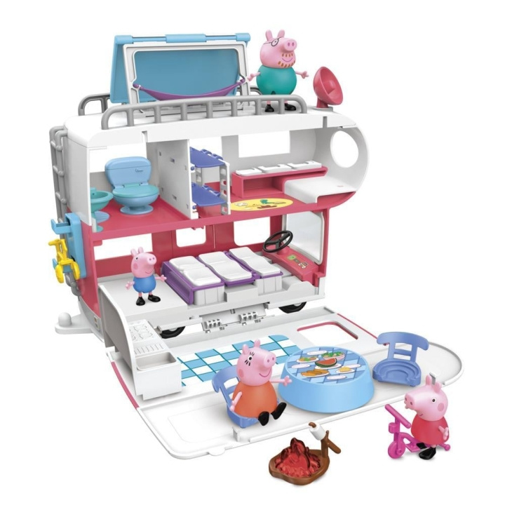 Peppa Pig Perheen matkailuauto (F2182) ryhmässä LELUT, TUOTTEET LAPSILLE JA VAUVOILLE / Leikkikalut, Askartelu &Pelit / Figuurit & miniatyyrit @ TP E-commerce Nordic AB (C86726)