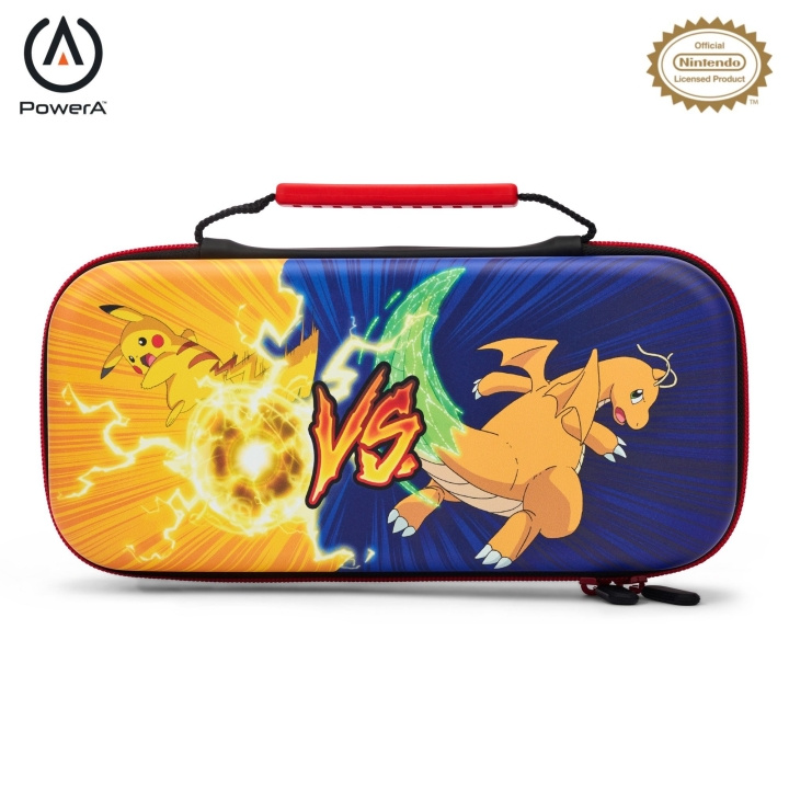 PowerA Suojaustapaus - Pikachu vs. Dragonit /Nintendo Switch ryhmässä KODINELEKTRONIIKKA / Pelikonsolit & Tarvikkeet / Nintendo Switch @ TP E-commerce Nordic AB (C86727)