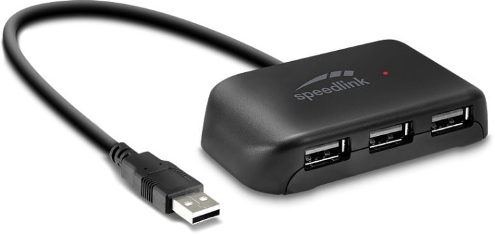 Speedlink Snappy EVO USB-keskitin, 4-porttinen, USB 2.0 ryhmässä TIETOKOONET & TARVIKKEET / Tietokonetarvikkeet / USB-telakat @ TP E-commerce Nordic AB (C86730)