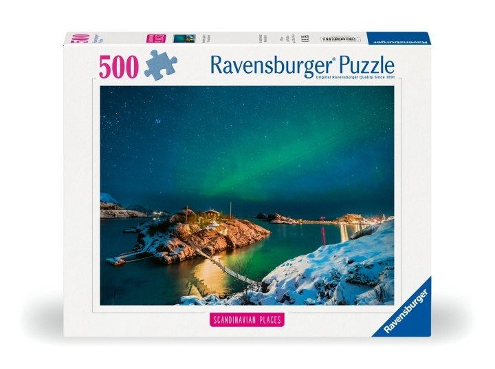 Ravensburger Puzzle Revontulet Bergsfjordissa 500p (12000845) ryhmässä LELUT, TUOTTEET LAPSILLE JA VAUVOILLE / Leikkikalut, Askartelu &Pelit / Palapelit @ TP E-commerce Nordic AB (C86746)