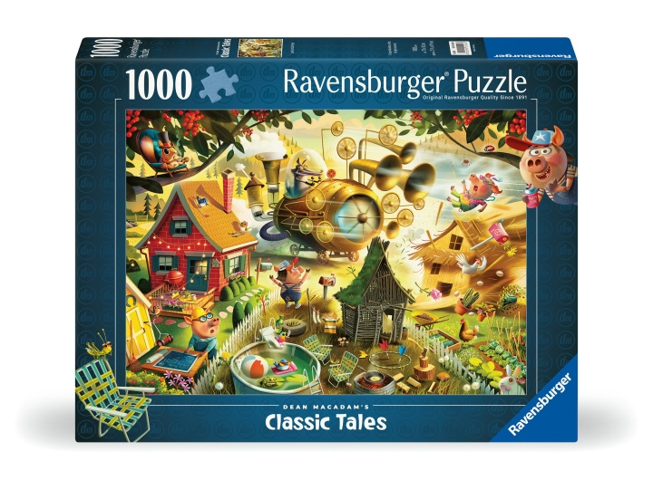 Ravensburger Puzzle Look Out Little Pigs 1000p (12001004) ryhmässä LELUT, TUOTTEET LAPSILLE JA VAUVOILLE / Leikkikalut, Askartelu &Pelit / Palapelit @ TP E-commerce Nordic AB (C86781)