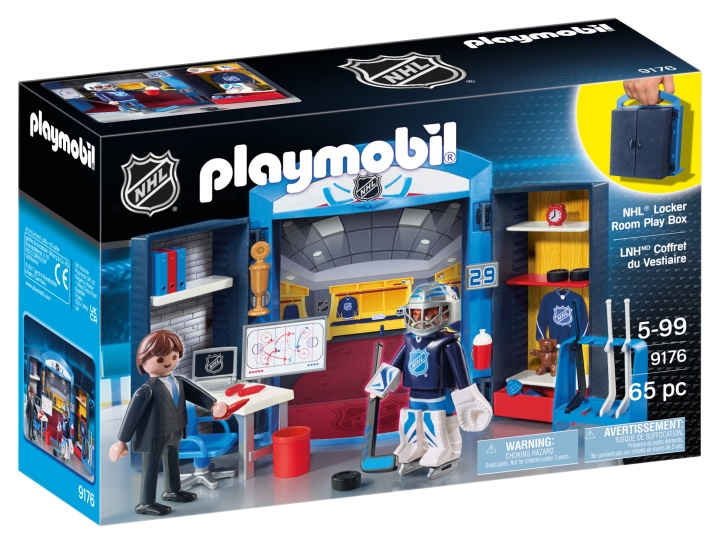 Playmobil NHL:n pukuhuoneen pelilaatikko (9176) ryhmässä LELUT, TUOTTEET LAPSILLE JA VAUVOILLE / Leikkikalut, Askartelu &Pelit / Lelut @ TP E-commerce Nordic AB (C86798)