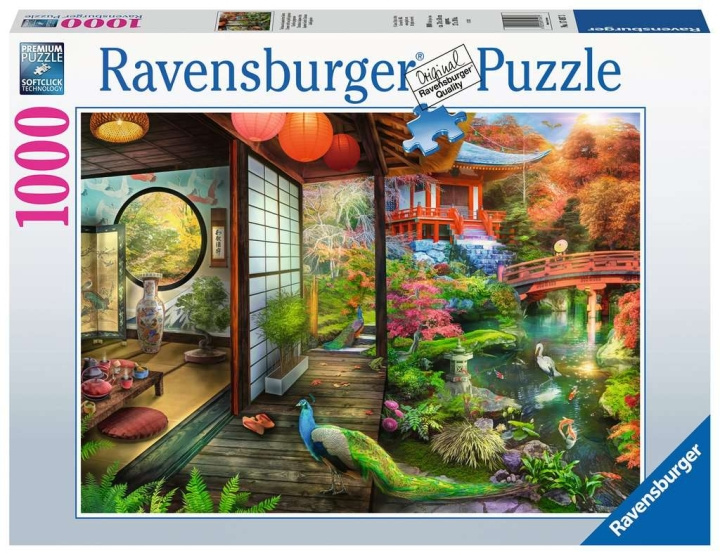 Ravensburger Japanilainen puutarha Teehuone Kioto 1000p - (10217497) ryhmässä LELUT, TUOTTEET LAPSILLE JA VAUVOILLE / Leikkikalut, Askartelu &Pelit / Palapelit @ TP E-commerce Nordic AB (C86802)