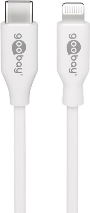 Goobay Lightning till USB-C™ laddnings- och synkroniseringskabel, 0,5 m, vit MFi-kabel för Apple iPhone/iPad ryhmässä ÄLYPUHELIMET JA TABLETIT / Laturit & Kaapelit / Kaapelit / Lightning kaapelit @ TP E-commerce Nordic AB (C86833)