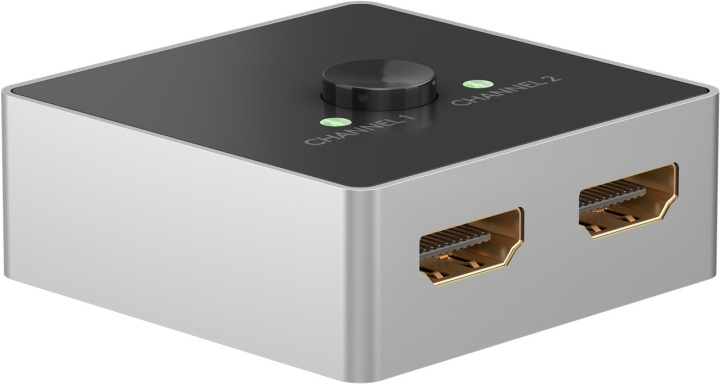 Goobay Manuell HDMI™-omkopplare 2 till 1 (4K @ 60 Hz) för att växla mellan 2x HDMI™-enheter som är anslutna till 1x HDMI™-skärm ryhmässä TIETOKOONET & TARVIKKEET / Kaapelit & Sovittimet / Adapterit @ TP E-commerce Nordic AB (C86861)