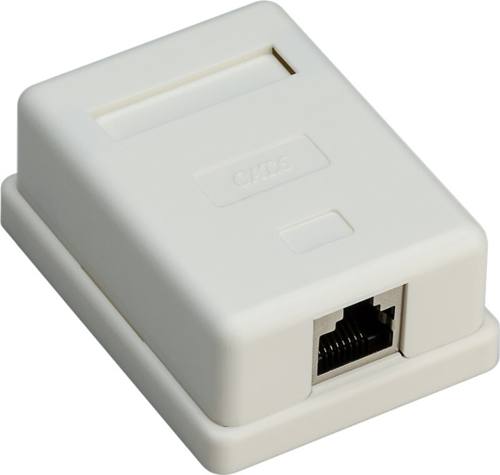 Goobay 1-port RJ45-kopplingsdosa, CAT 6, STP, vit skärmad ryhmässä TIETOKOONET & TARVIKKEET / Kaapelit & Sovittimet / Verkko / Sovittimet & Liittimet @ TP E-commerce Nordic AB (C86922)