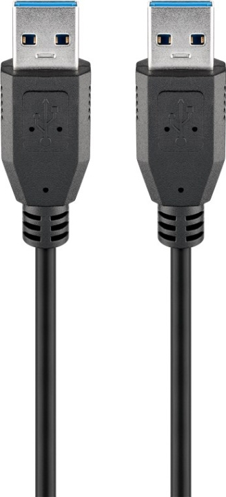 Goobay USB-A-kabel, USB 3.0, 0,5 m, svart USB 3.0 kontakt (typ A) > USB 3.0 kontakt (typ A) ryhmässä TIETOKOONET & TARVIKKEET / Kaapelit & Sovittimet / USB / USB-A / Kaapelit @ TP E-commerce Nordic AB (C86926)