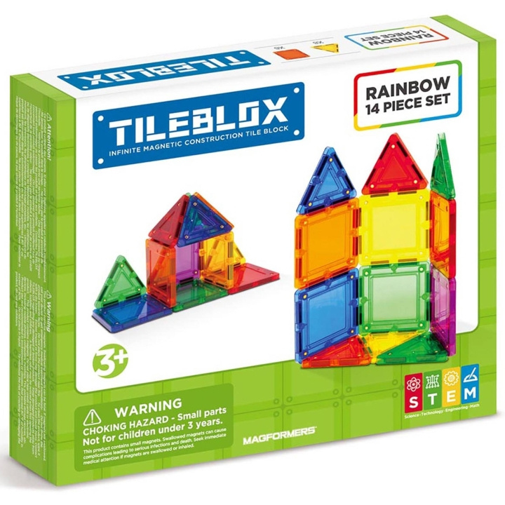 Tileblox Sateenkaari - 14 kpl setti (3200) ryhmässä LELUT, TUOTTEET LAPSILLE JA VAUVOILLE / Leikkikalut, Askartelu &Pelit / Rakennuslelut / Rakennuspalikat @ TP E-commerce Nordic AB (C87068)