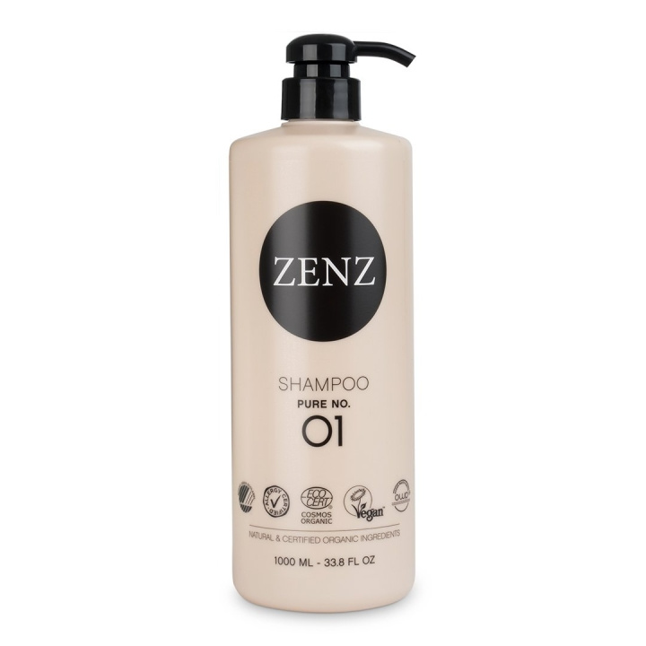 ZENZ Organic Pure No. 01 Shampoo - 1000 ml ryhmässä KAUNEUS JA TERVEYS / Hiukset &Stailaus / Hiustenhoito / Shampoo @ TP E-commerce Nordic AB (C87096)