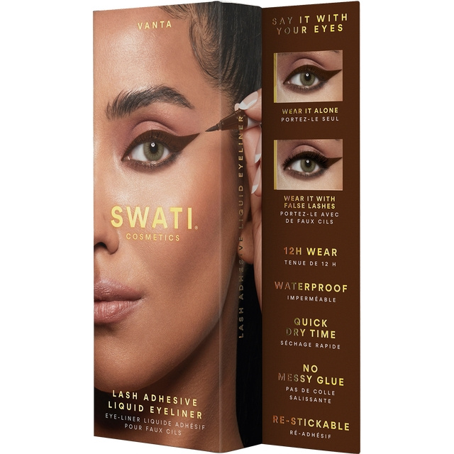 SWATI VANTA Lash Adhesive Liquid Eyeliner Ruskea silmänrajauskynä ryhmässä KAUNEUS JA TERVEYS / Meikit / Silmät ja kulmat / Silmänrajauskynä / Kajaali @ TP E-commerce Nordic AB (C87140)