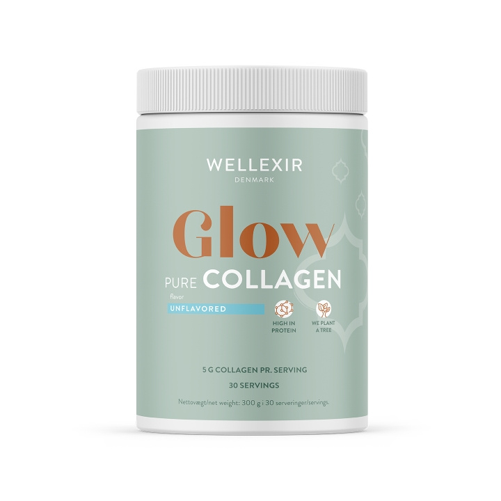 Wellexir Glow Pure Collagen 300 g ryhmässä KAUNEUS JA TERVEYS / Hiukset &Stailaus / Hiustenhoito / Hiusseerumit @ TP E-commerce Nordic AB (C87163)