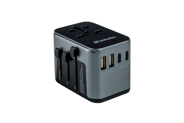 Verbatim Yleismaailmallinen matkasovitin UTA-03 PD30W/QC / 2xUSB / 2xType-C ryhmässä KOTI, TALOUS JA PUUTARHA / Sähkö & Valaistus / Matkasovittimet @ TP E-commerce Nordic AB (C87324)