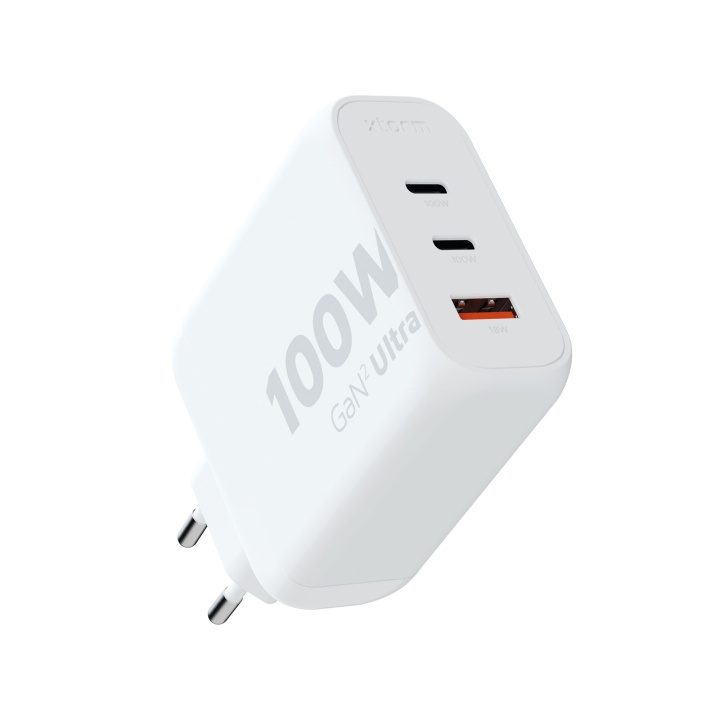 Xtorm 100W GaN2 Ultra kotilaturi 2xUSB-C/USB-A valkoinen ryhmässä ÄLYPUHELIMET JA TABLETIT / Laturit & Kaapelit / Seinälaturi @ TP E-commerce Nordic AB (C87389)