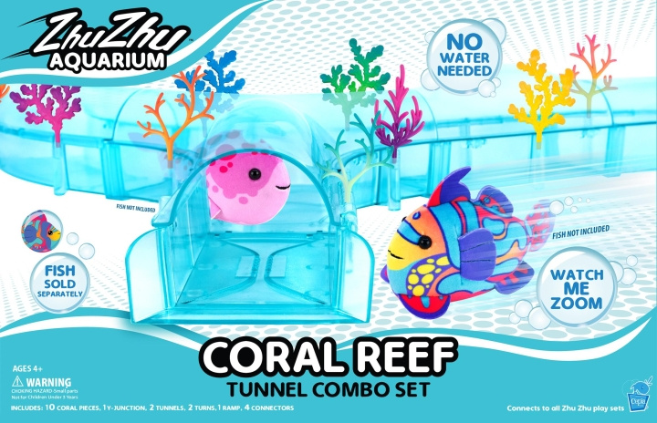 Zhu Zhu Pets Zhu Zhu Fish - Coral Reef Tunnel Combo Set (Z1012) ryhmässä LELUT, TUOTTEET LAPSILLE JA VAUVOILLE / Ulkoleut / Kylpylelut @ TP E-commerce Nordic AB (C87394)