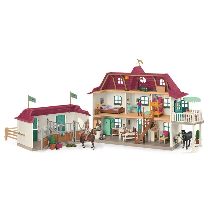 Schleich Hevoskerho - Lakeside Country House ja talli (42551) ryhmässä LELUT, TUOTTEET LAPSILLE JA VAUVOILLE / Leikkikalut, Askartelu &Pelit / Lelusarja @ TP E-commerce Nordic AB (C87499)